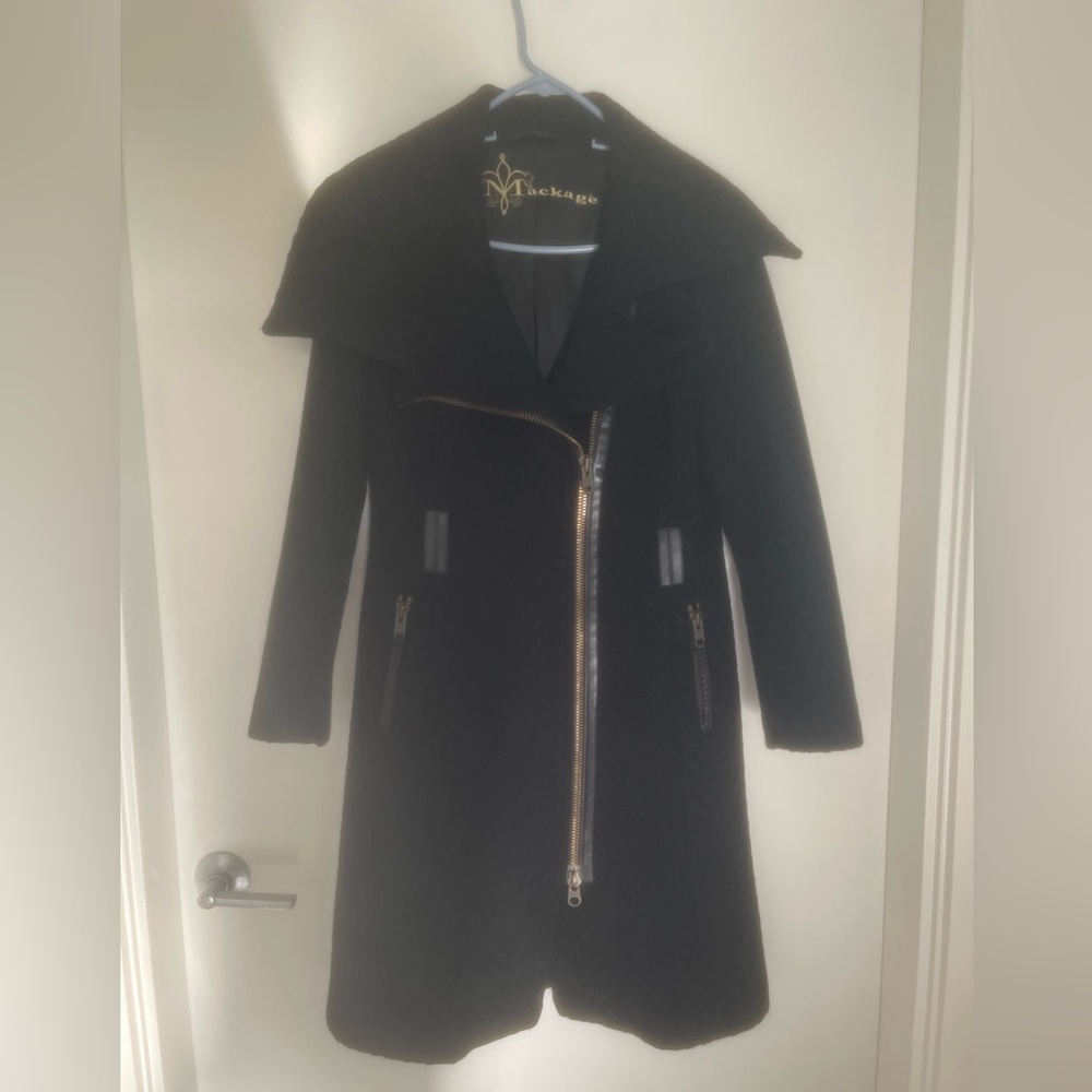 Mackage Black Pea Coat